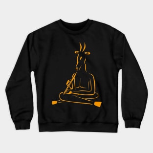 Faun Playing The Flute Crewneck Sweatshirt